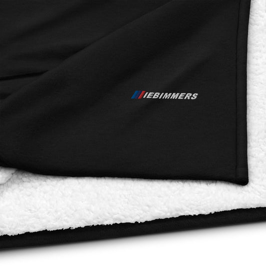 IE Bimmers Embroidered Premium sherpa blanket